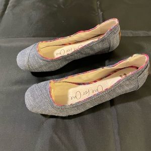 NWT Toms Denim Ballet Flats - Size 6.5